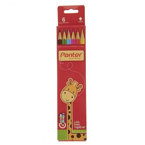 مداد رنگی 6 رنگ پنتر جعبه مقوایی