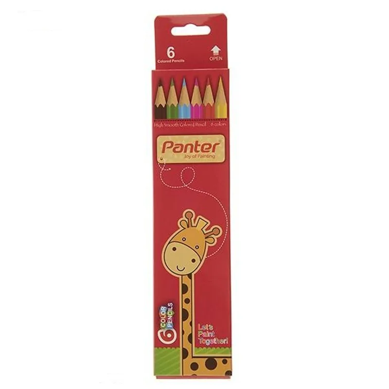 مداد رنگی 6 رنگ پنتر جعبه مقوایی