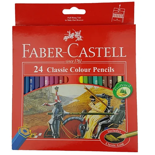 مداد رنگی 24 رنگ فابرکاستل مدل Classic