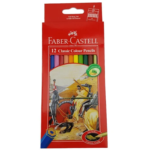 مداد رنگی 12 رنگ فابرکاستل مدل Classic