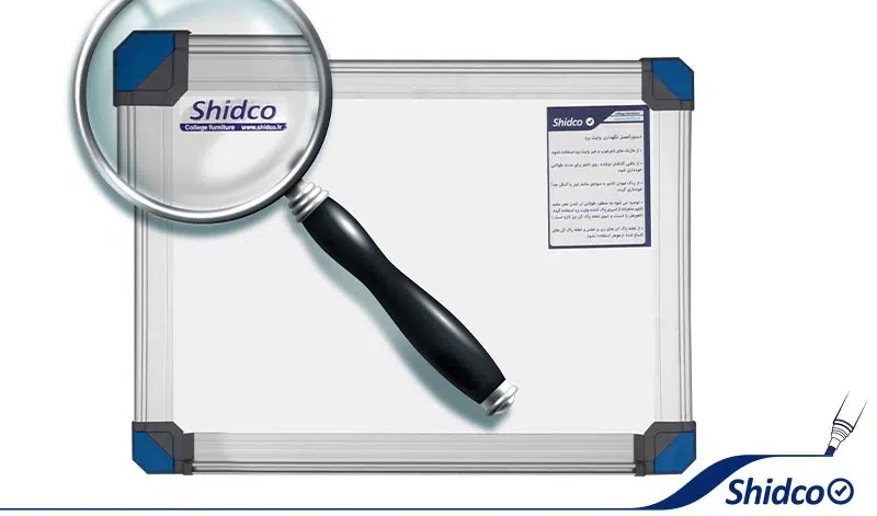تخته وایت برد مغناطیسی شیدکو مدل آلفا ابعاد 100*80